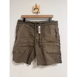 James Perse Zipper Pocket 8in Inseam Short Old Whiskey Pigment Brown Size 3
